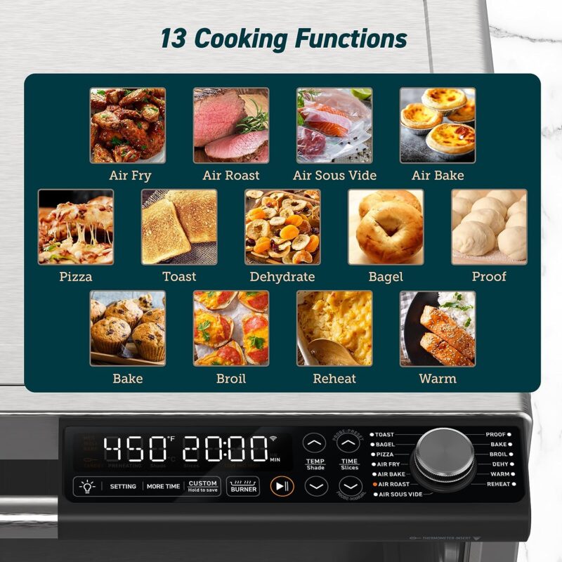 Ceramic Air Fryer Toaster Oven Combo