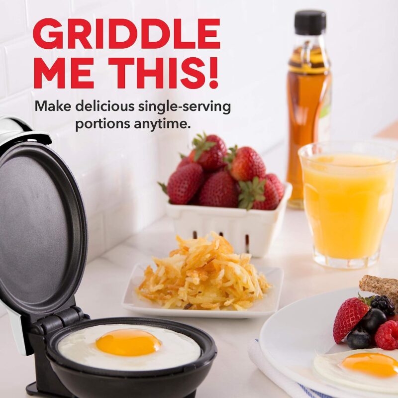 Electric Round Griddle for Individual Pancakes