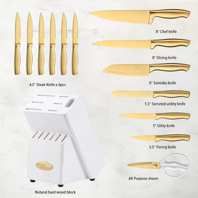 Gold Knife Set