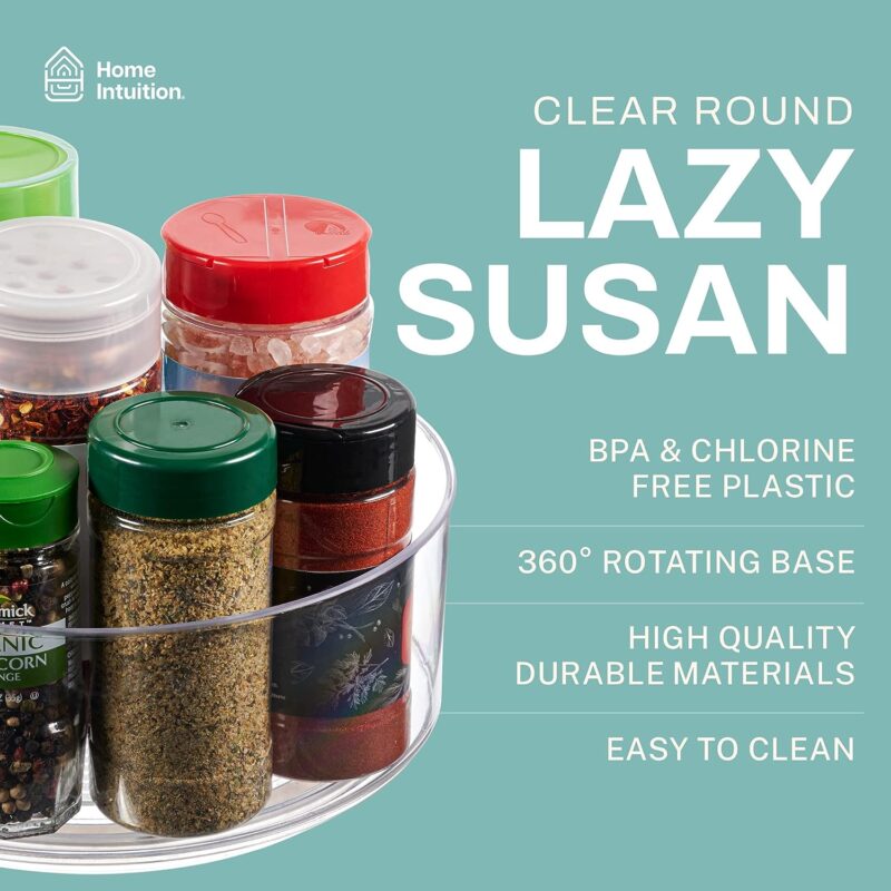 Round Plastic Clear Lazy Susan 